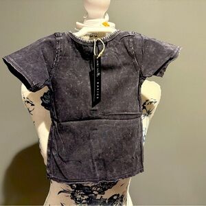 Miki Miette Gray Colored Baby Blouse ~ Size - 3 Months